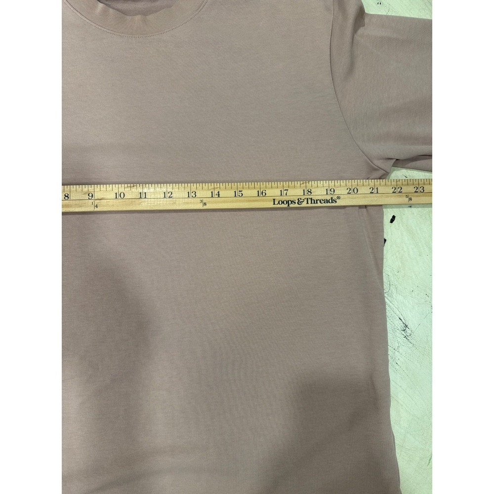 Uniqlo U AIRism Long Sleeve T-Shirt Women Medium Mauve Pink Lemaire - Picture 5 of 6